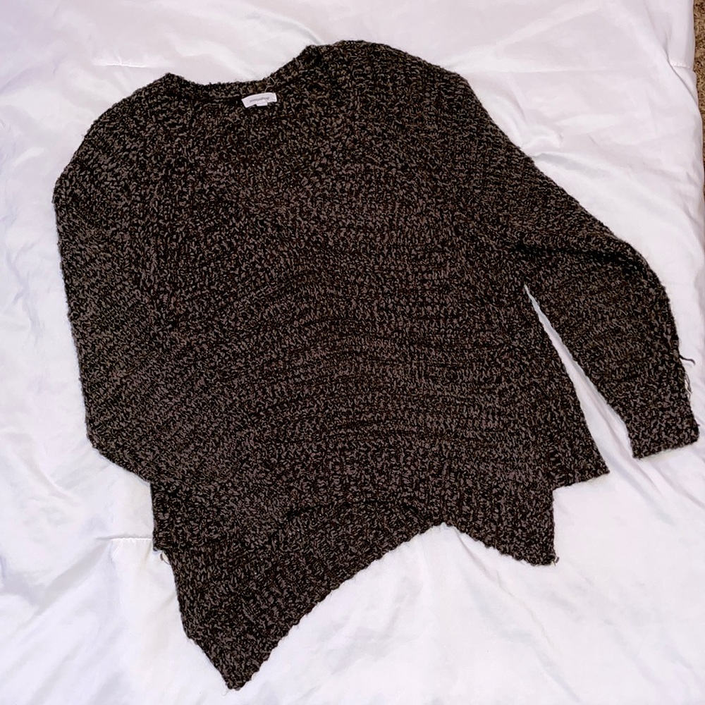 Mittoshop | Dark green/brown knit sweater